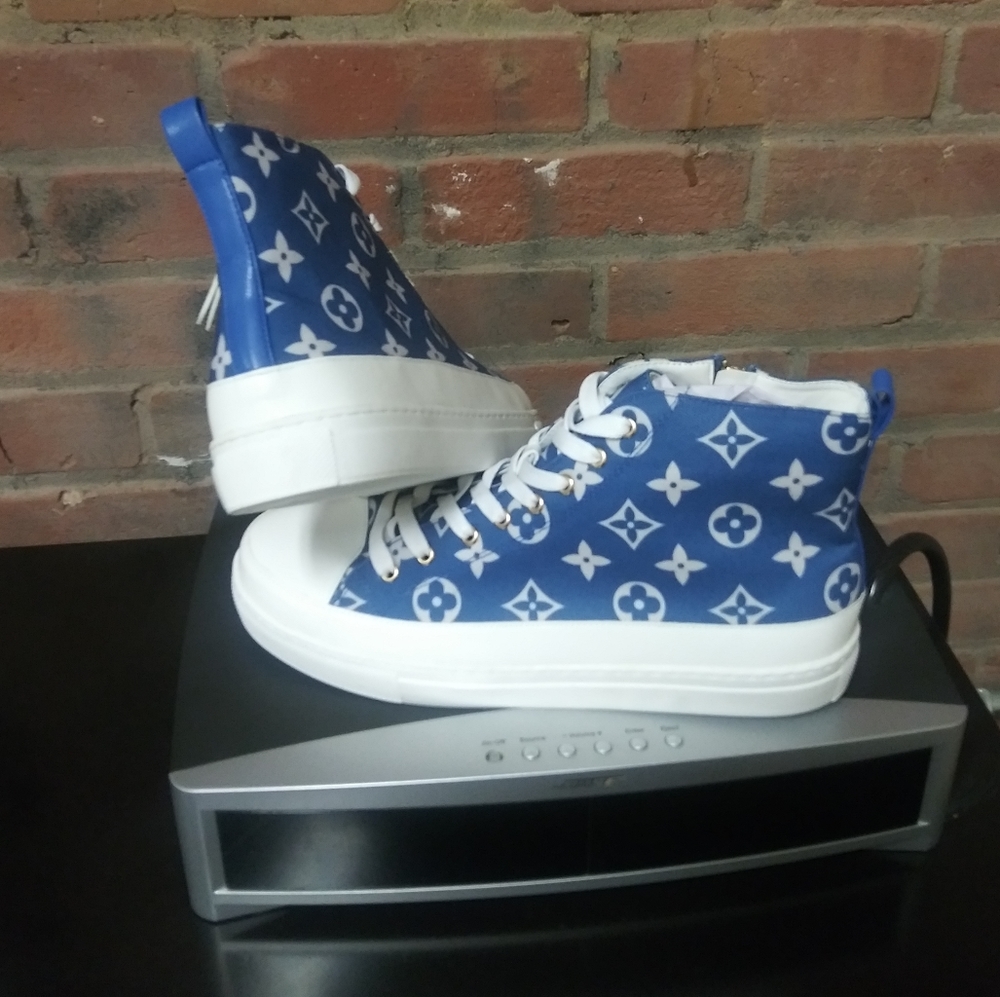 NEW🔥SALE Designer Platform Monogrammed Sneakers